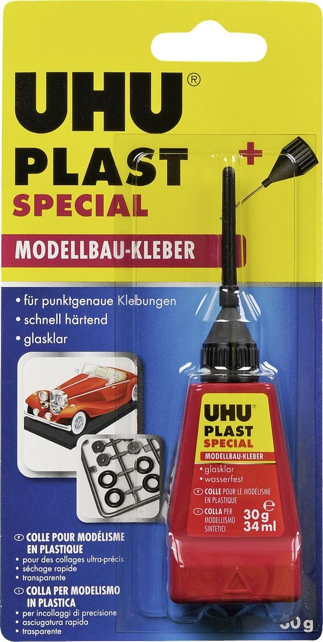 UHU Bastelkleber UHU Plast Spezial mit Feindosierspitze 30 g