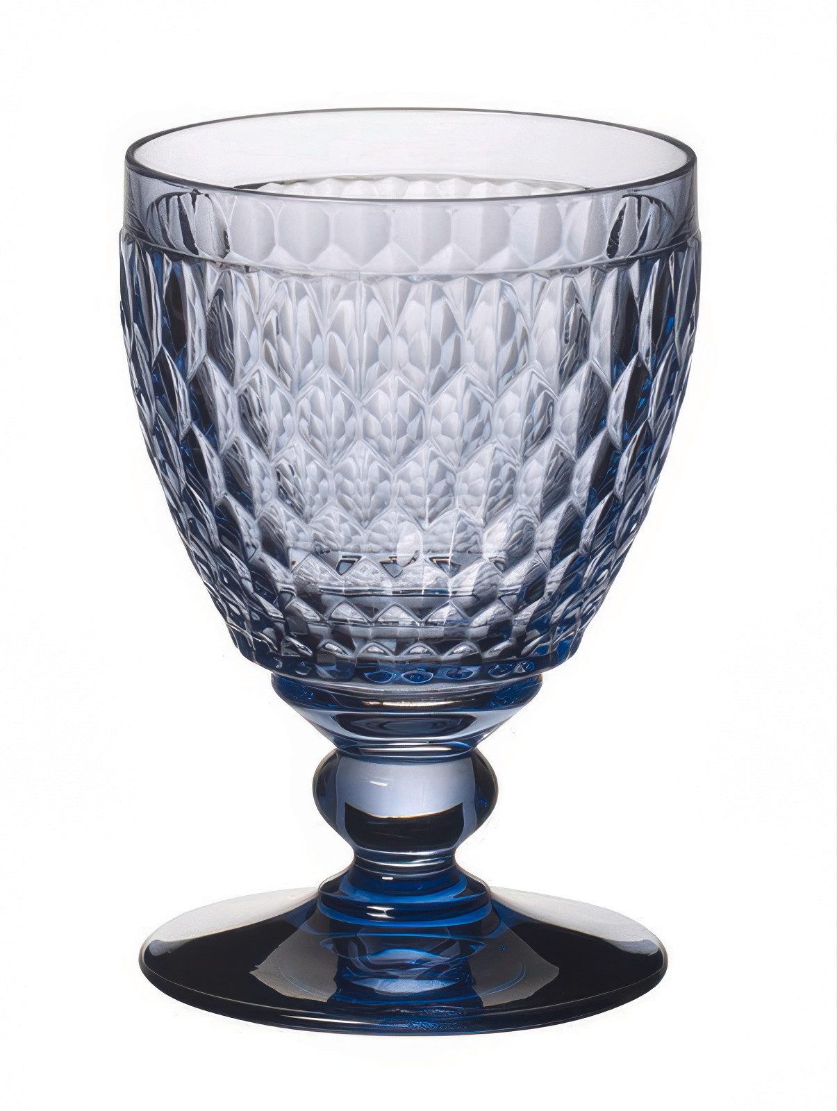 Villeroy & Boch Glas Boston Coloured, Kristallglas, Spülmaschinengeeignet, Blau, Motiv: Boston, Höhe: 14.4cm