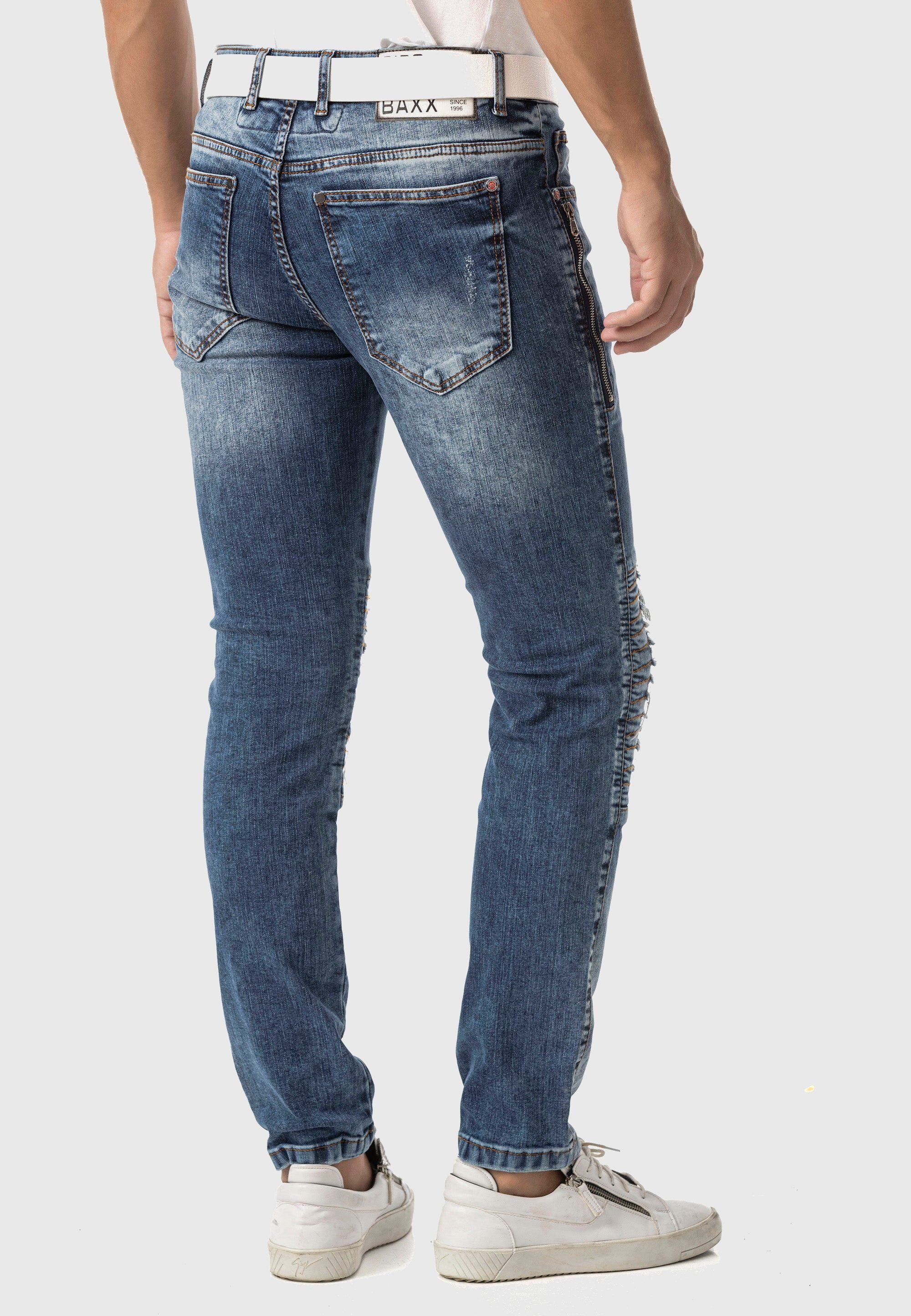 Cipo & Baxx 5-Pocket-Jeans Jeans im Used-Look – Bild 3 von 5