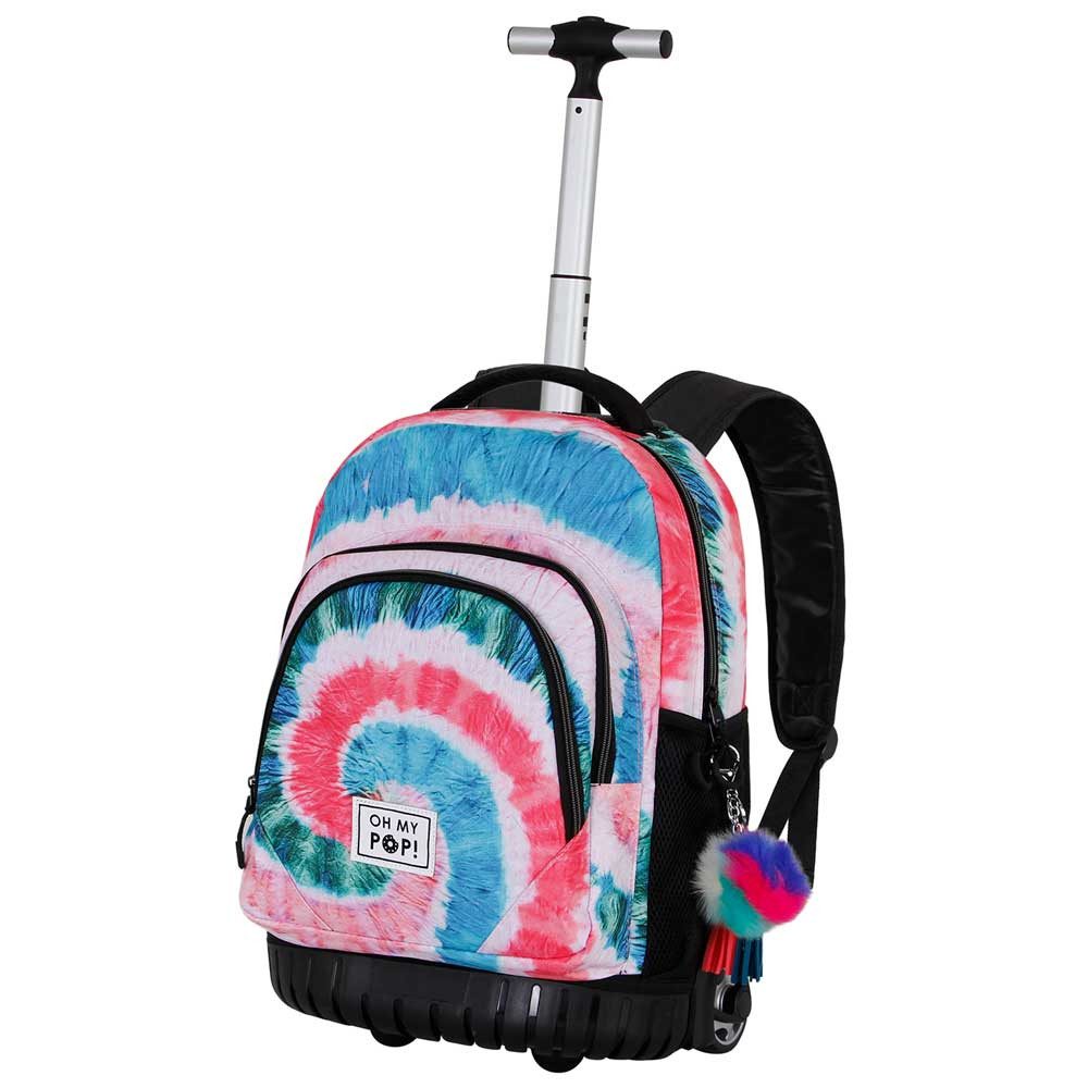Oh My Pop! Schulrucksack Voyage Rucksack Trolley Schulranzen Tagesrucksack Trolleyrucksack, Praktische Räder
