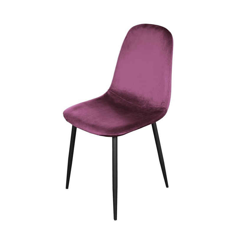 HTI-Living Esszimmerstuhl Stuhl Savannah Velvet Pink (Stück, 1 St), Esszimmerstuhl Samt