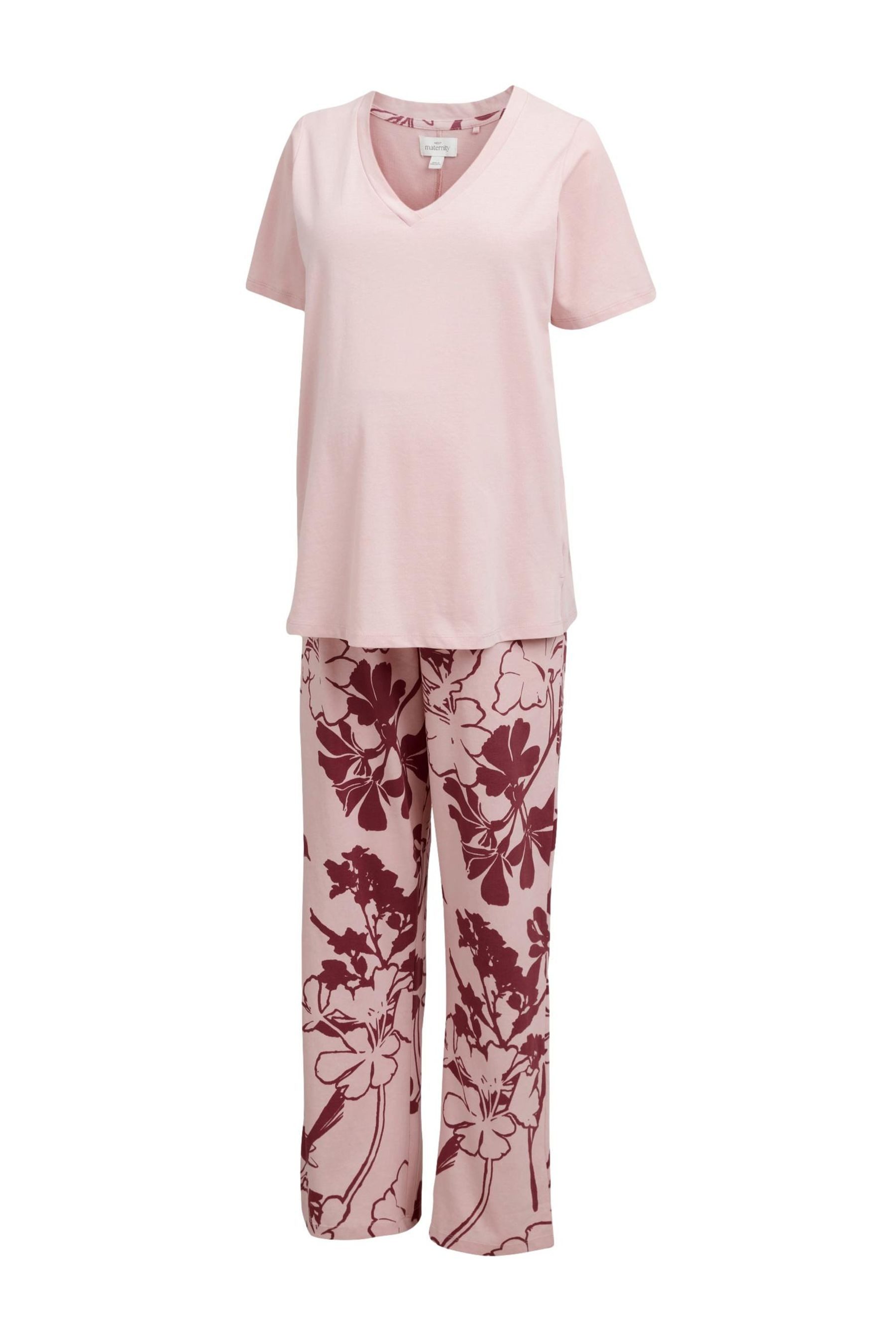 Next Pyjama Kurzarm-Pyjama, Umstandsmode (2 tlg)
