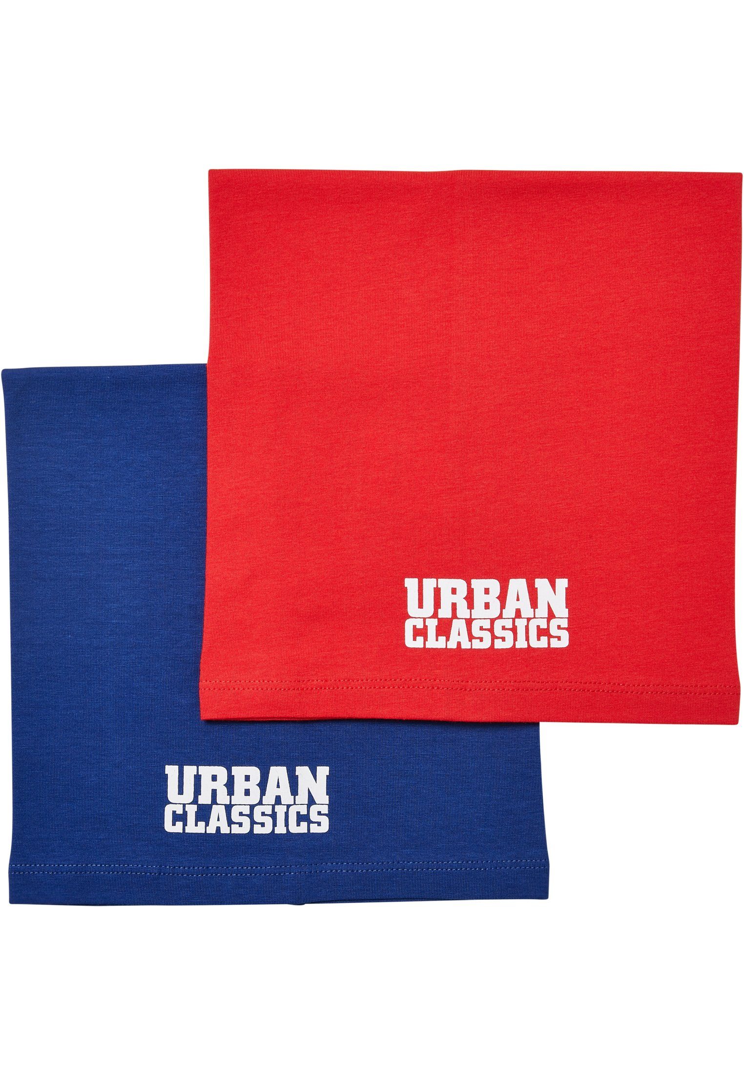 URBAN CLASSICS Loop Unisex Kids 2-Pack, Logo Scarf blue/red (1-St) Tube