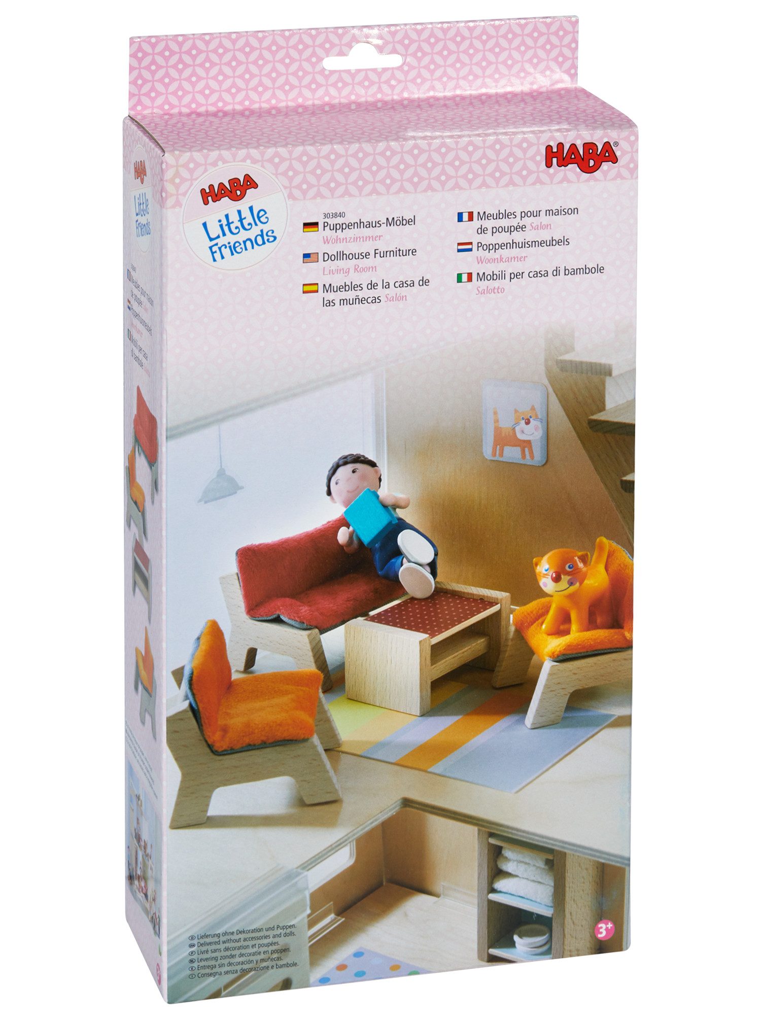 Haba Minipuppe Little Friends, Wohnzimmermöbel Puppenhaus günstig online kaufen