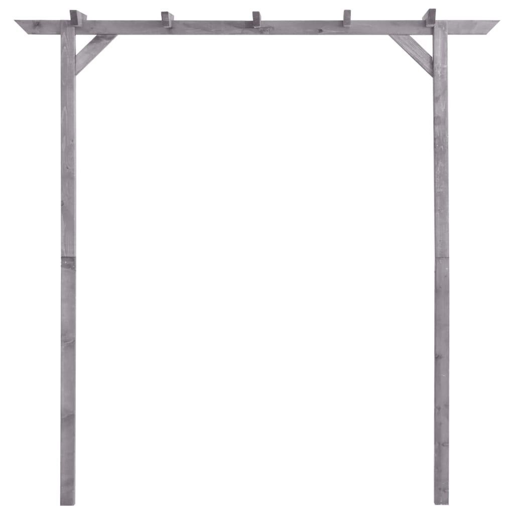 vidaXL Pergola Garten-Pergola Grau 200x40x205 cm Imprägniertes Kiefernholz, BxTxH: 40x40x205 cm, (1-tlg)
