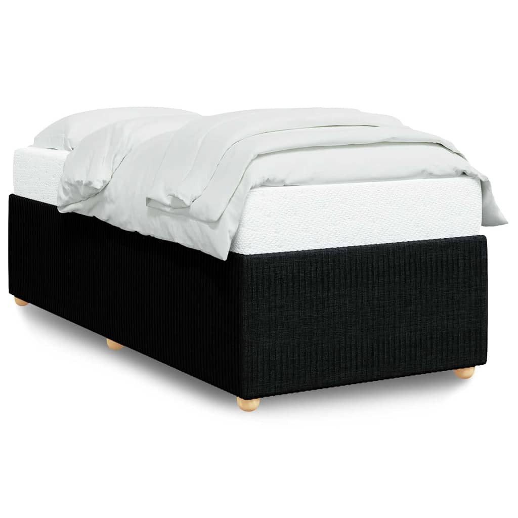 vidaXL Bett Bettgestell ohne Matratze Schwarz 80x200 cm Stoff günstig online kaufen