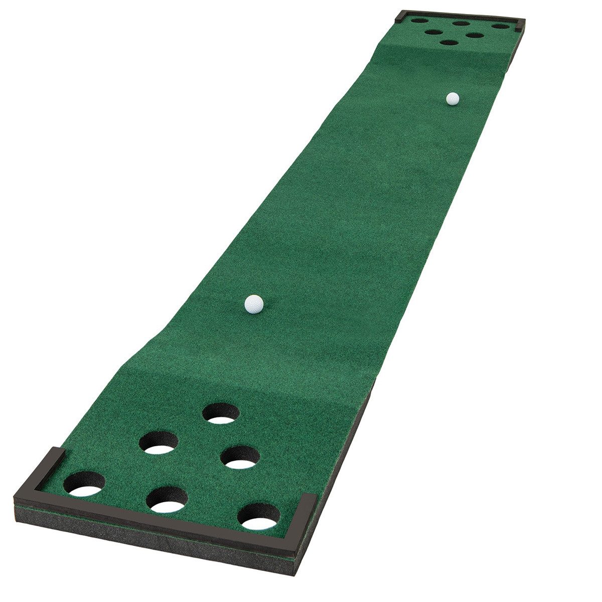 COSTWAY Puttingmatte (1-St), Golf-Übungshilfe für Innen- & Außenbereich, 332 cm