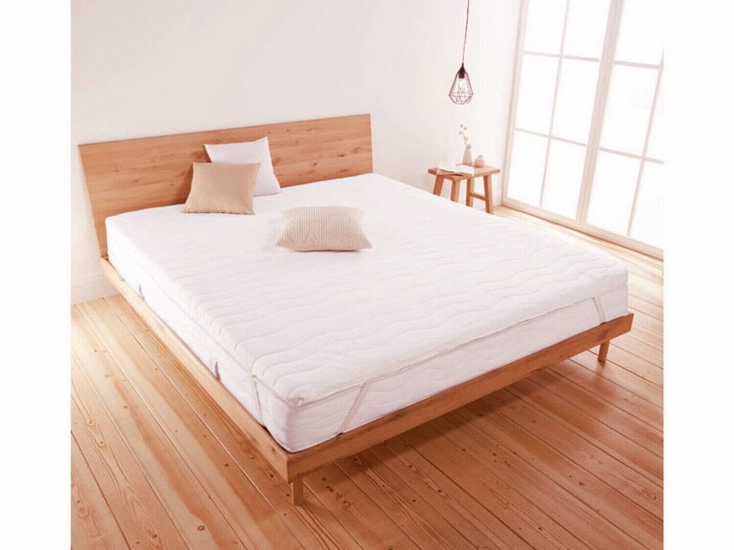 MYDOLIDOL, Topper Viskoschaum-Topper, 180 x 200 cm, 5cm Höhe Weiß, 5 cm hoch