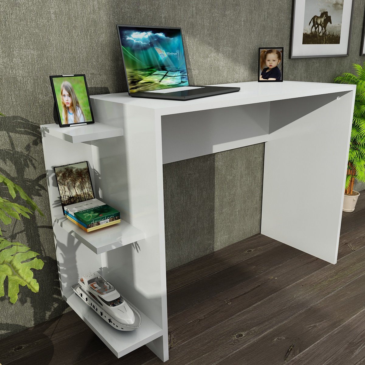 Weiß Marlinda Schreibtisch moebel17 Schreibtisch