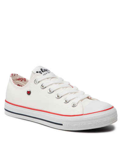 Lee Cooper Sneakers aus Stoff LCW-22-31-0875L White Sneaker