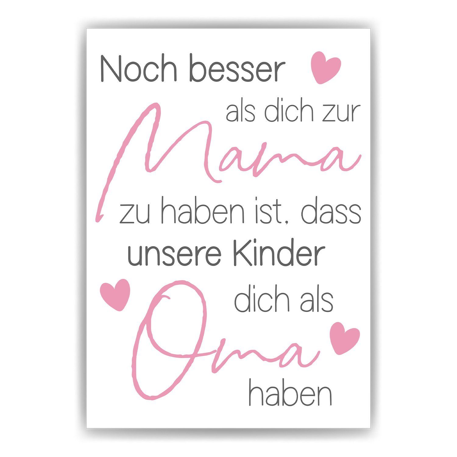 Tigerlino Poster Mama Oma Geschenk Muttertag günstig online kaufen