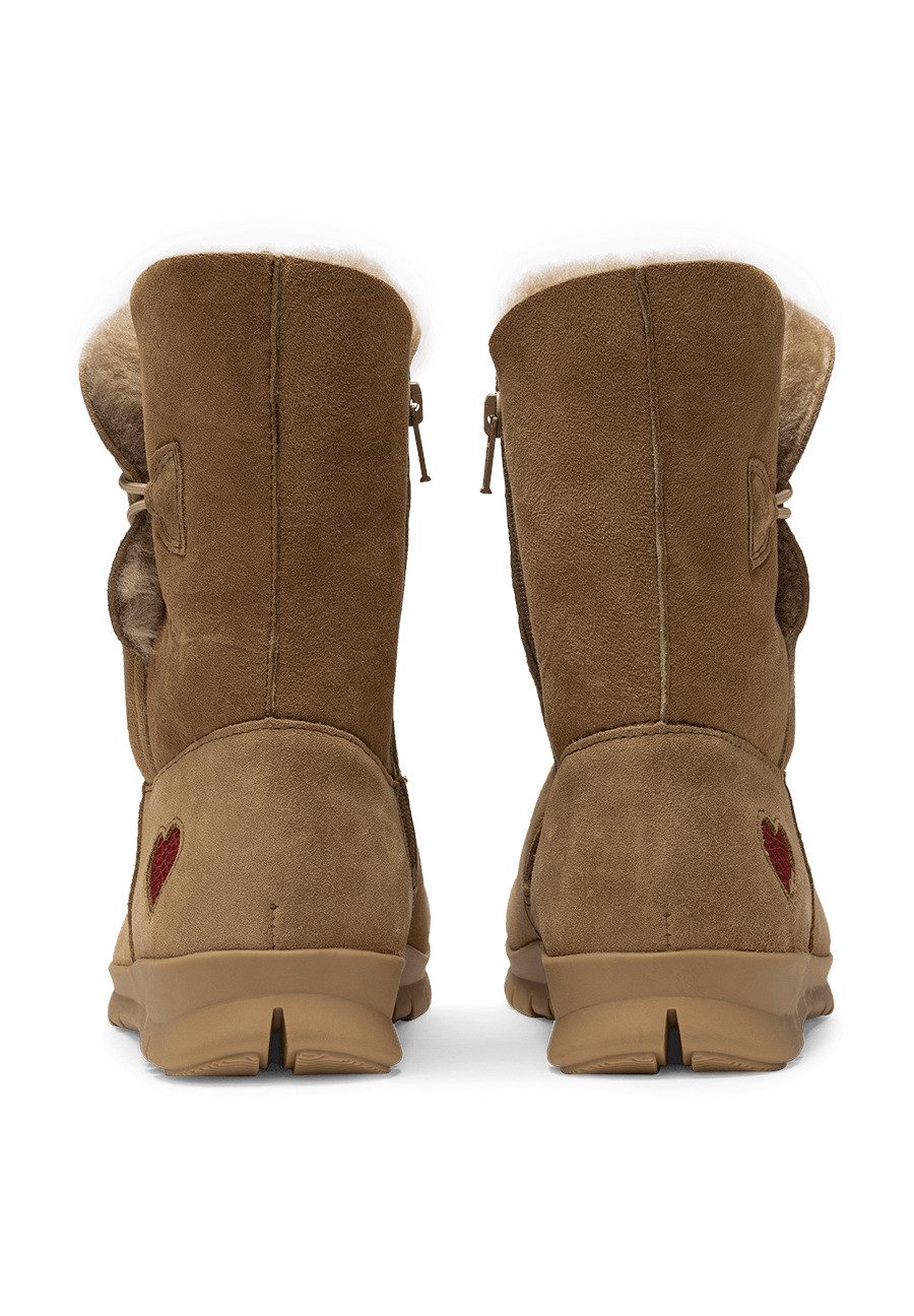 vitaform Damenschuhe Stiefelette Veloursleder Stiefelette