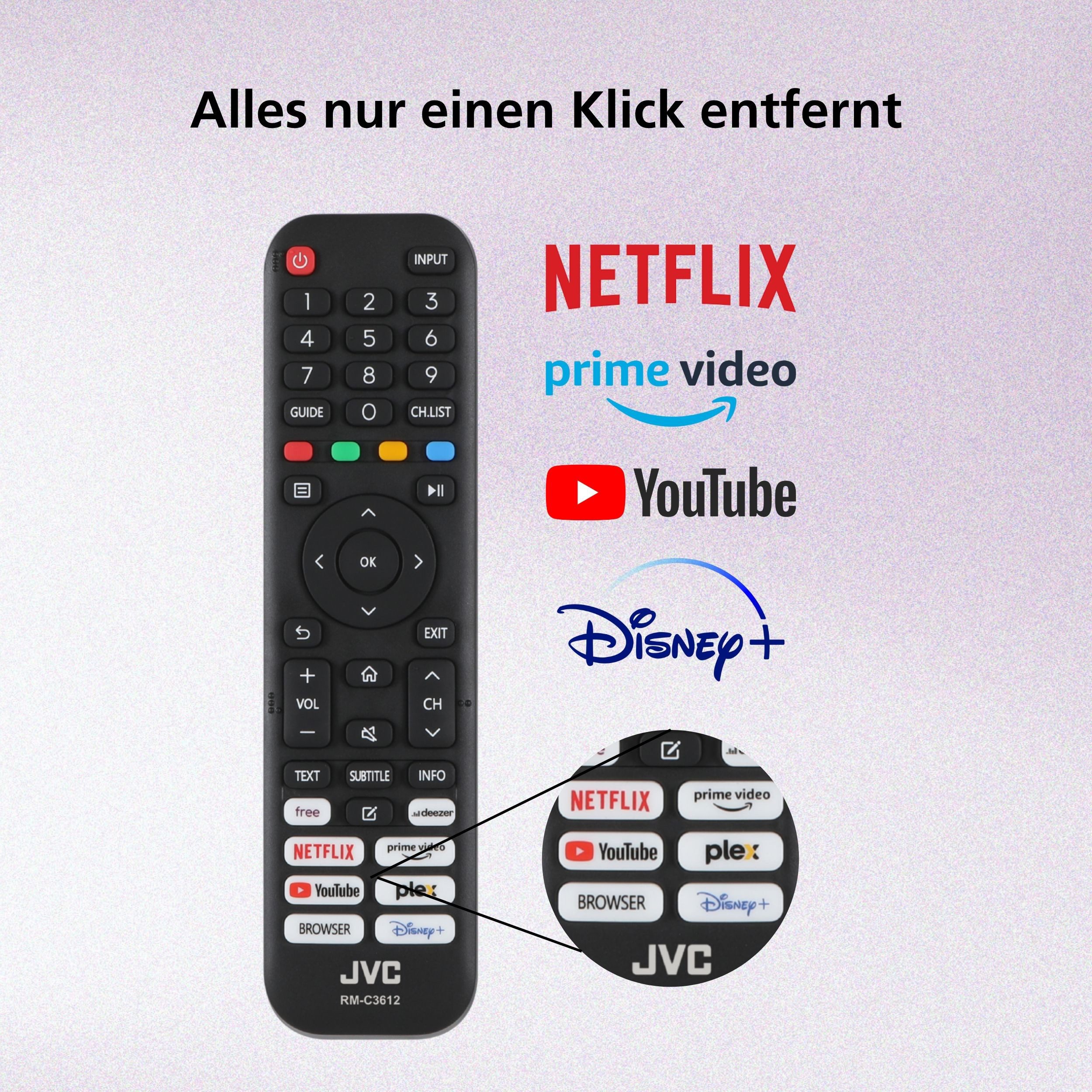 JVC LT-40VDF2555 LCD-LED Fernseher (100 cm/40 Zoll, Full HD, VIDAA Smart TV, VIDAA Smart TV, HDR, Triple-Tuner)