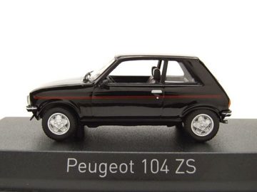 Norev Modelltraktor Peugeot 104 ZS 1979 schwarz Modellauto 1:43 Norev, Maßstab 1:43