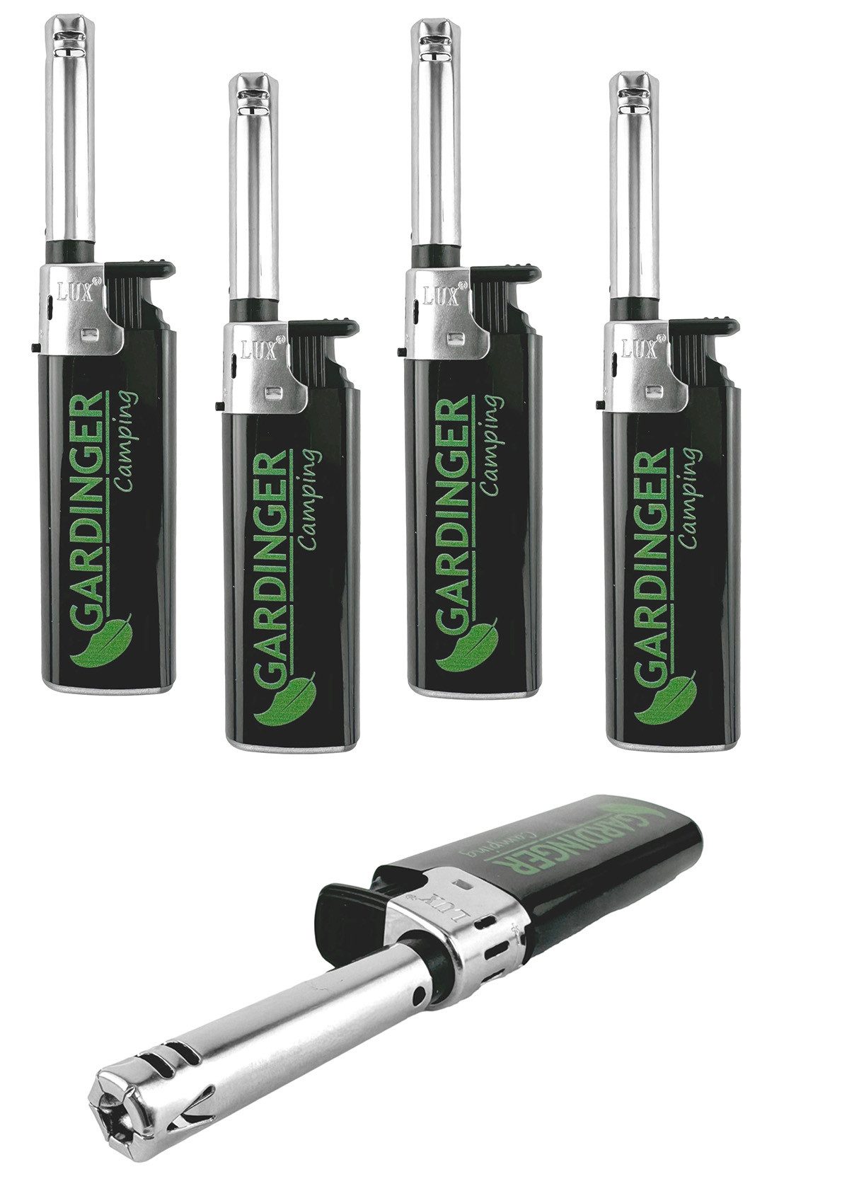 GARDINGER Feuerzeug 5er-Pack Camping Piezo-Sicherheitsfeuerzeug für Gasgrill Kocher