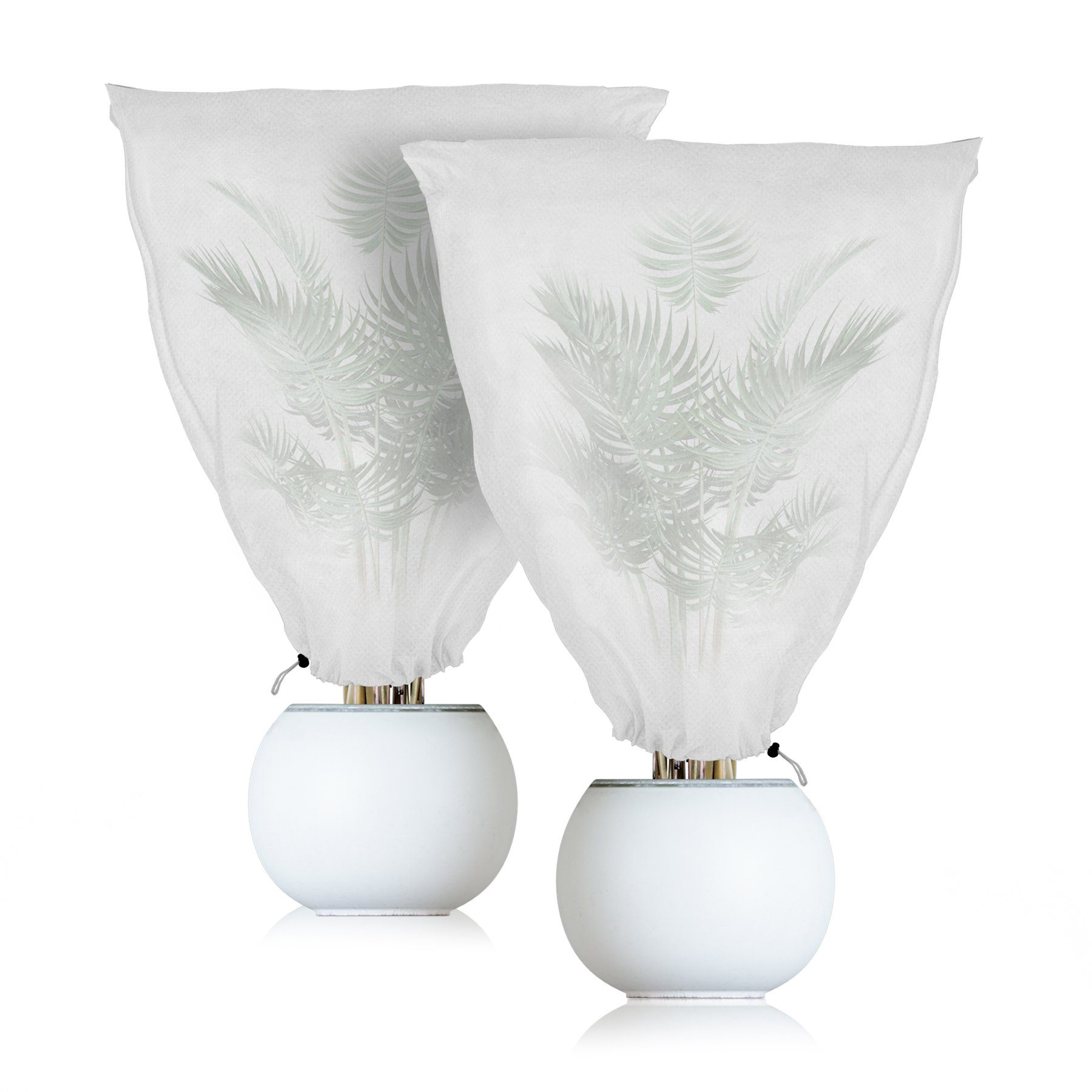 BigDean Winterschutzvlies 2er Set Winterschutz Kübelpflanzensack 110 x 150 cm Schutzhaube, (Set, 2-St., 2er), Vlies, Winterschutz, Schutzhaube, Für Kübelpflanzen