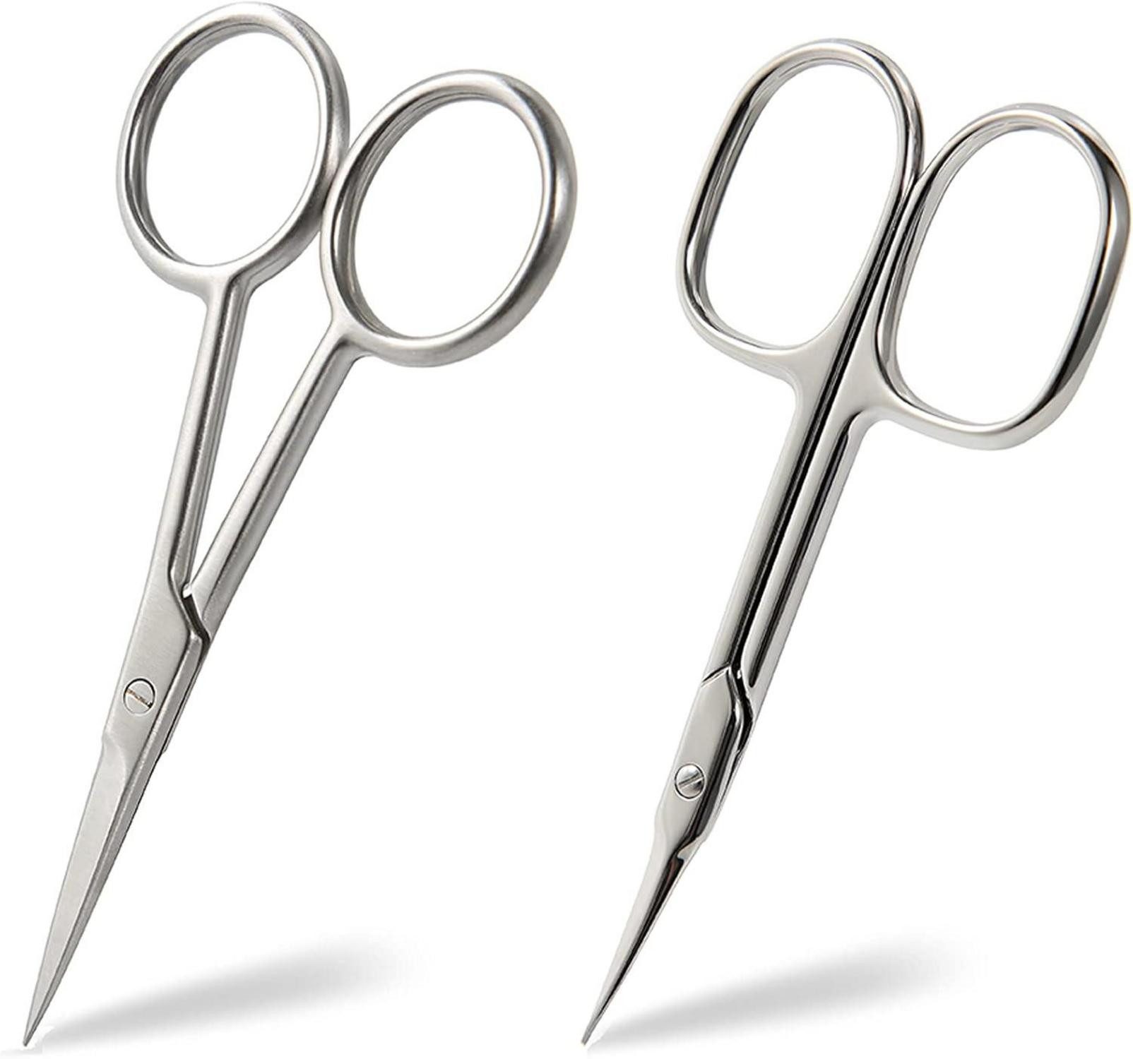 LuxusKollektion Hautschere Profi Hautschere Set 2 Stück Schere gebogene Schnittfläche