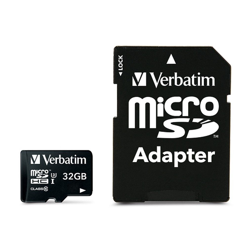 Verbatim Speicherkarte Kartenadapter Speichererweiterung Adapter microSD zu SD, 4K-Video, 90 MB/s Lesen, wasser- & stoßfest, SD-Adapter