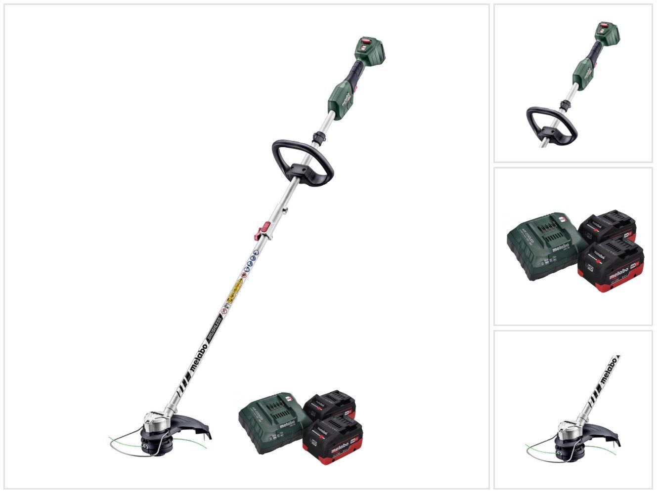 metabo Akku-Rasentrimmer RTD 18 LTX BL 30 18 V 30 cm Brushless + 2x Akku 8,0 Ah + Ladegerät