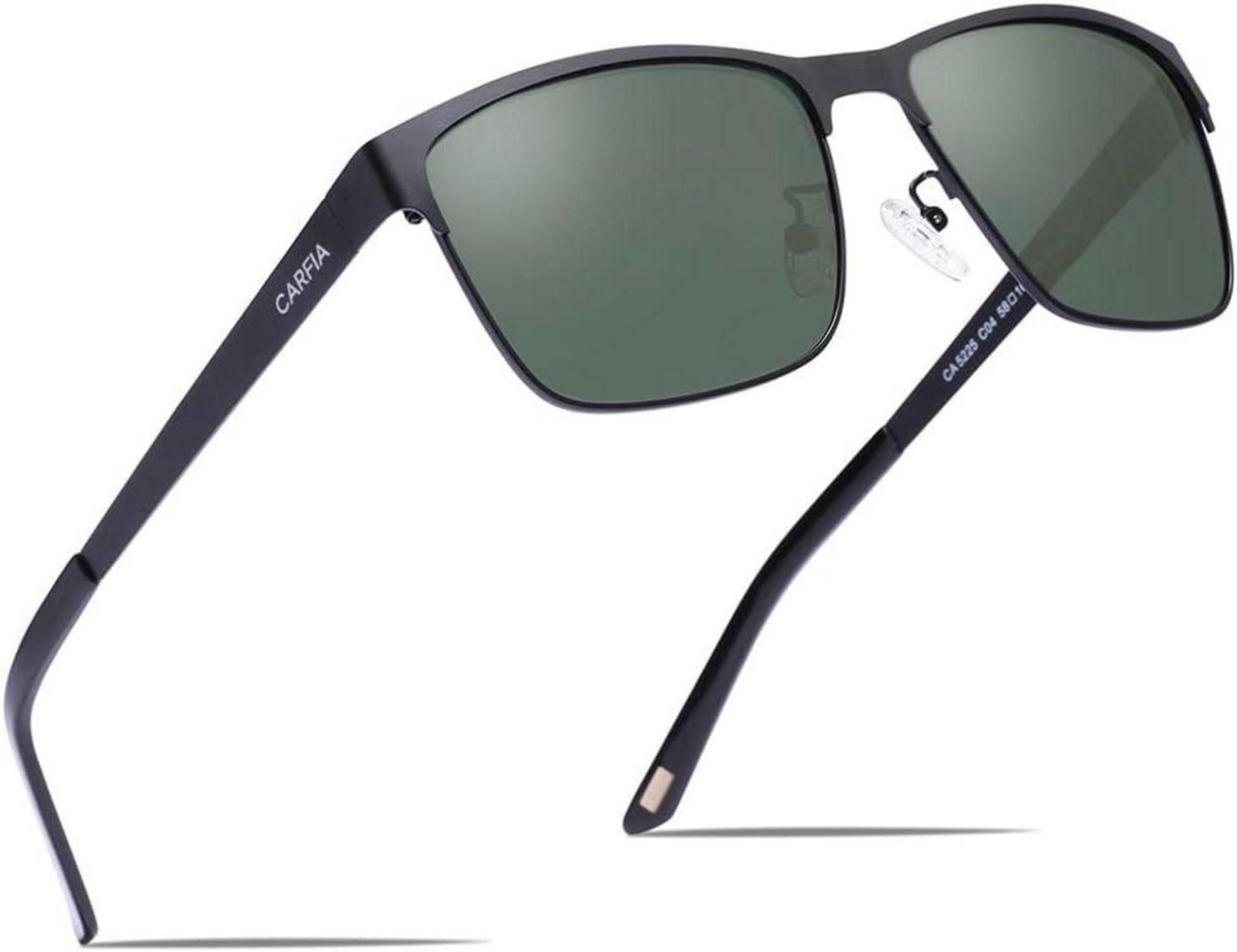 Sonnenbrille Polarisierte Herren Sonnenbrille Metallrahmen UV 400 Sportbrille