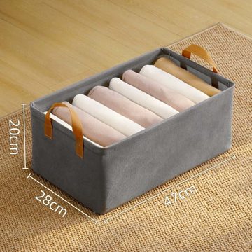 FIDDY Aufbewahrungskorb Aufbewahrungsbox für Kleidung, faltbarer Aufbewahrungskorb aus Stoff (Artefakt zur Aufbewahrung von Unterwäsche im Schlafsaal, 1 St)