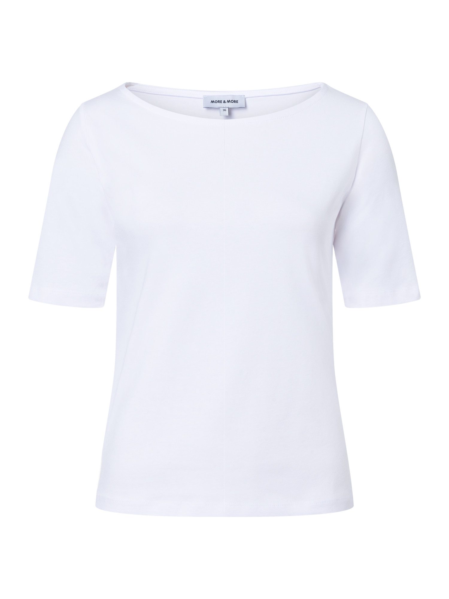 MORE&MORE Kurzarmshirt klassisches Basic-Kurzarmshirt günstig online kaufen