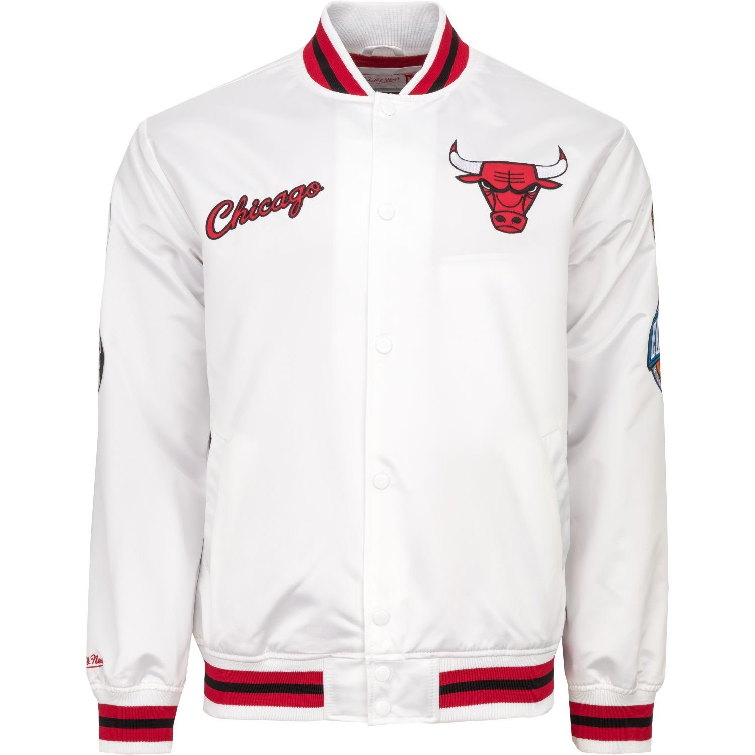 Bulls & City Collegejacke Mitchell Ness Collection Satin Chicago