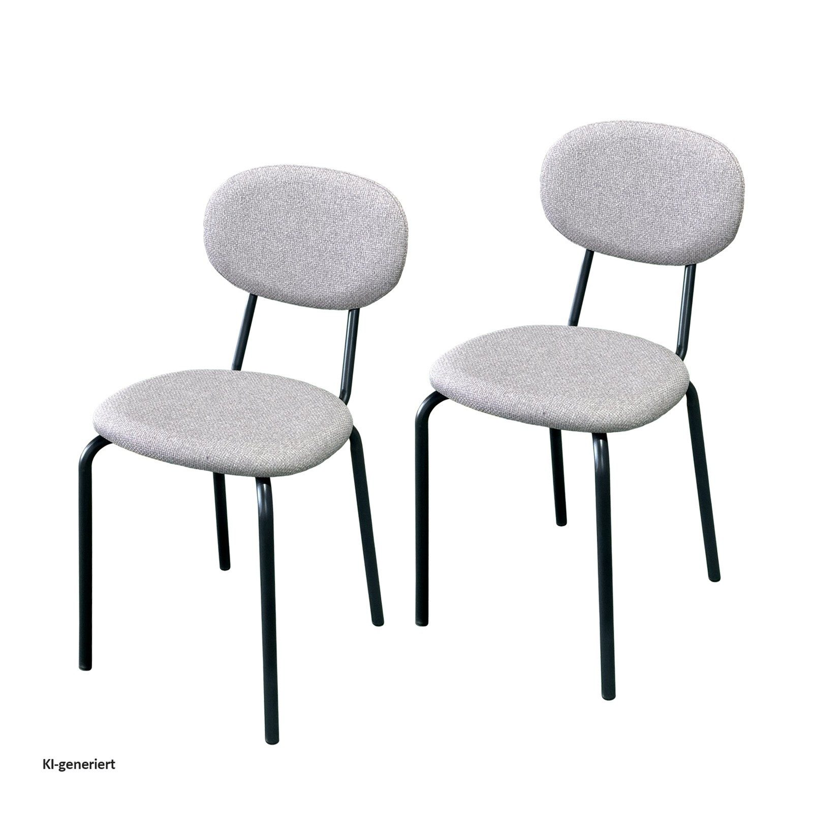 HTI-Living Esszimmerstuhl Stuhl Anella Cappucchino 2er-Set (Set, 2 St), Esszimmerstuhl Besucherstuhl Leinenstoff