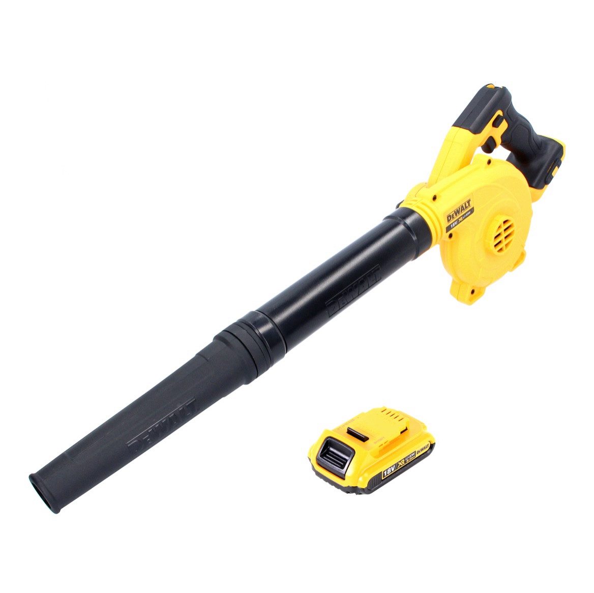 DeWalt Akku-Laubbläser DCV 100 N Akku Gebläse / Laubbläser 18 V + 1x Akku 2,0 Ah