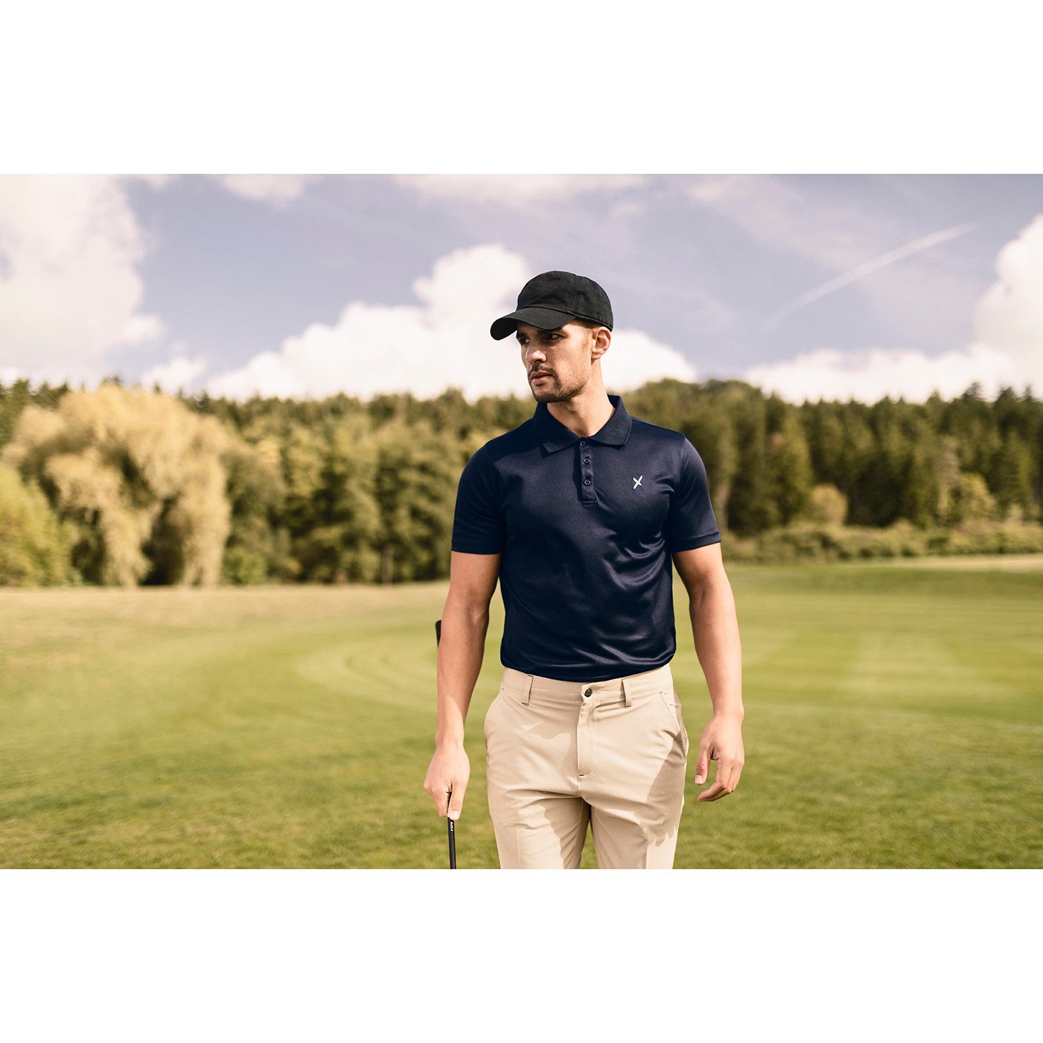 CFLEX Trainingsshirt Herren Sport Fitness Polo-Shirt Sportswear Collection