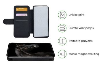 MuchoWow Handyhülle Pferd - Tiere - Schwarz - Porträt, Handyhülle Telefonhülle Apple iPhone 13 Mini