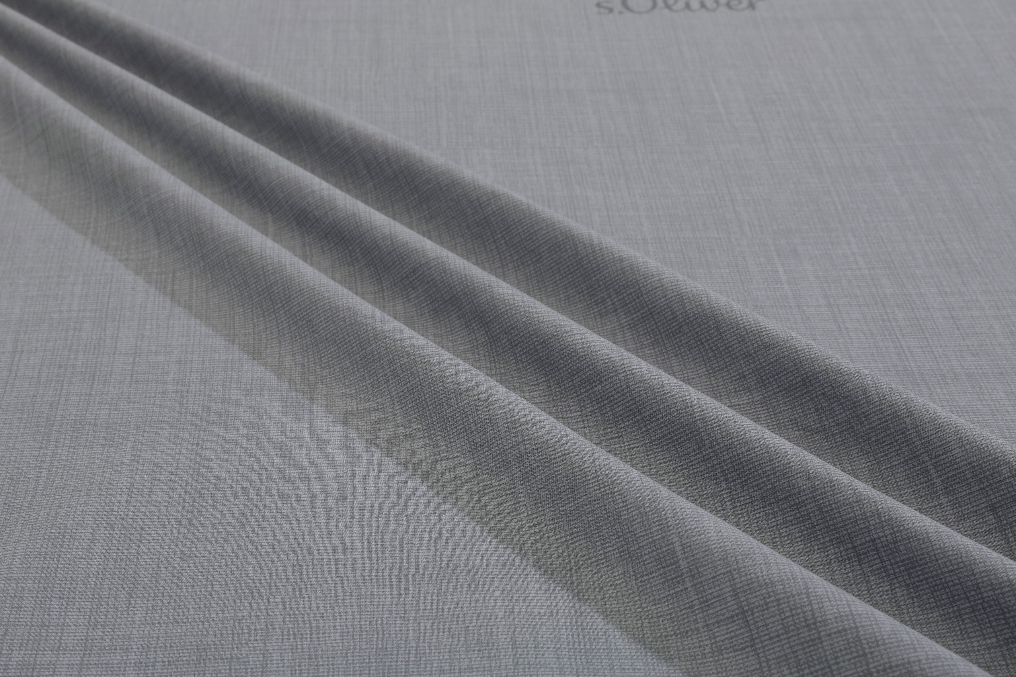 s.Oliver Wendebettwäsche MELINDA mit feiner Melange-Struktur, Baumwolle, Flanell, 2 teilig, Markenbettwäsche mit GRATIS-Zugabe: 2x Kissenhülle, mit Reißverschluss