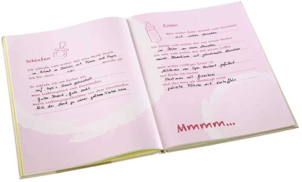 Hase" Tagebuch, Hardcover Geburt Kinder Hama Babybuch Blau "Kleiner Geschenk Buch Buch Baby