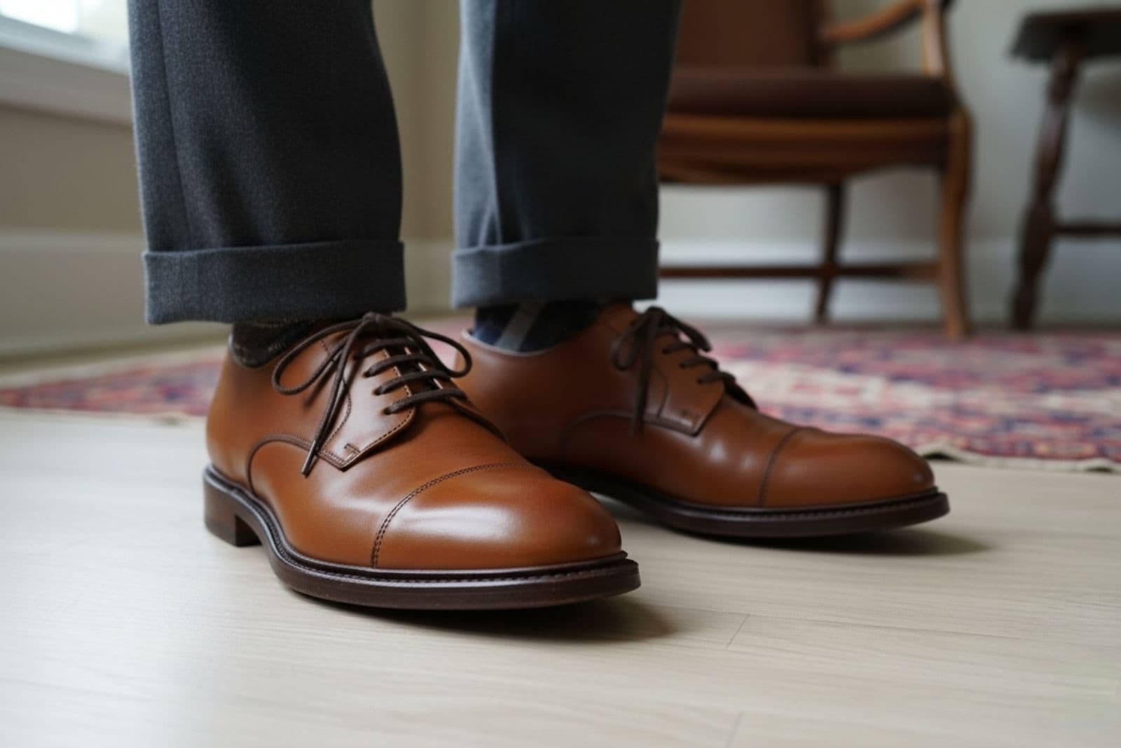 Ringelspitz Schnürsenkel Oval, gewachst, – Perfekte Wahl für elegante Schuhe - Ø 4 mm