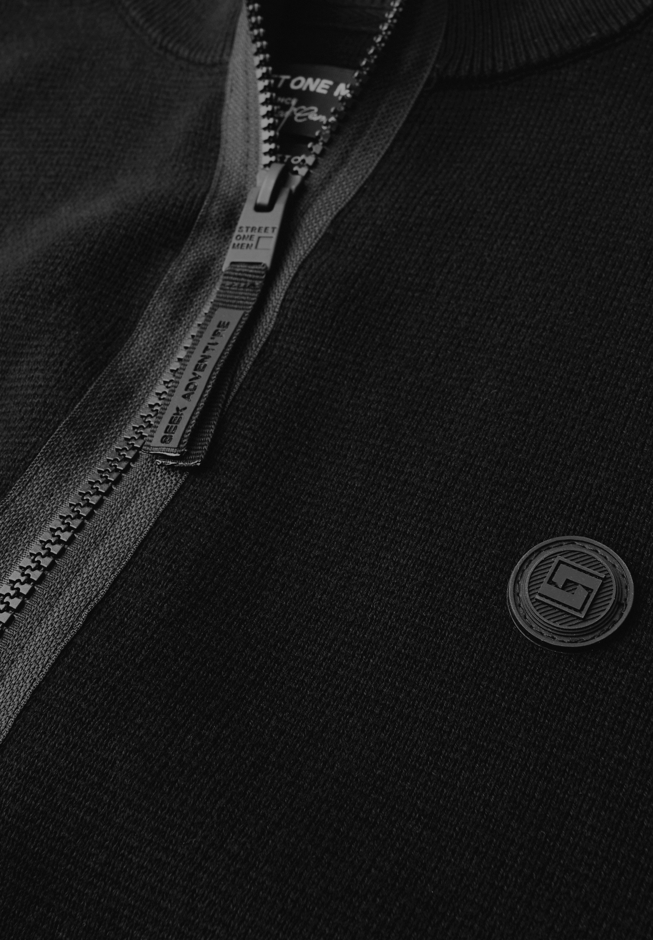 STREET ONE MEN Strickjacke mit Zipper