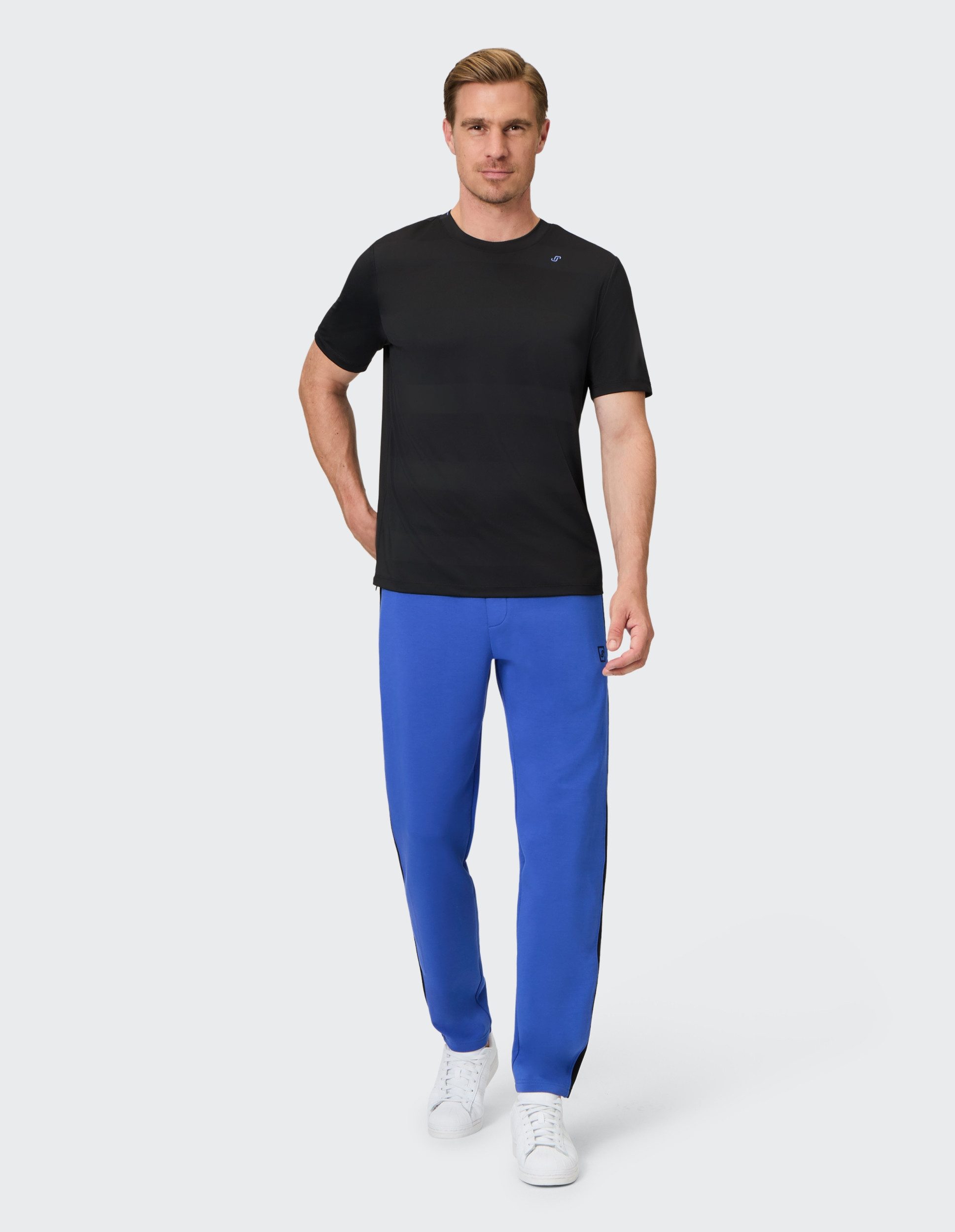 Joy T-Shirt G-Style_T-Shirt Jacquard anthracite stripes