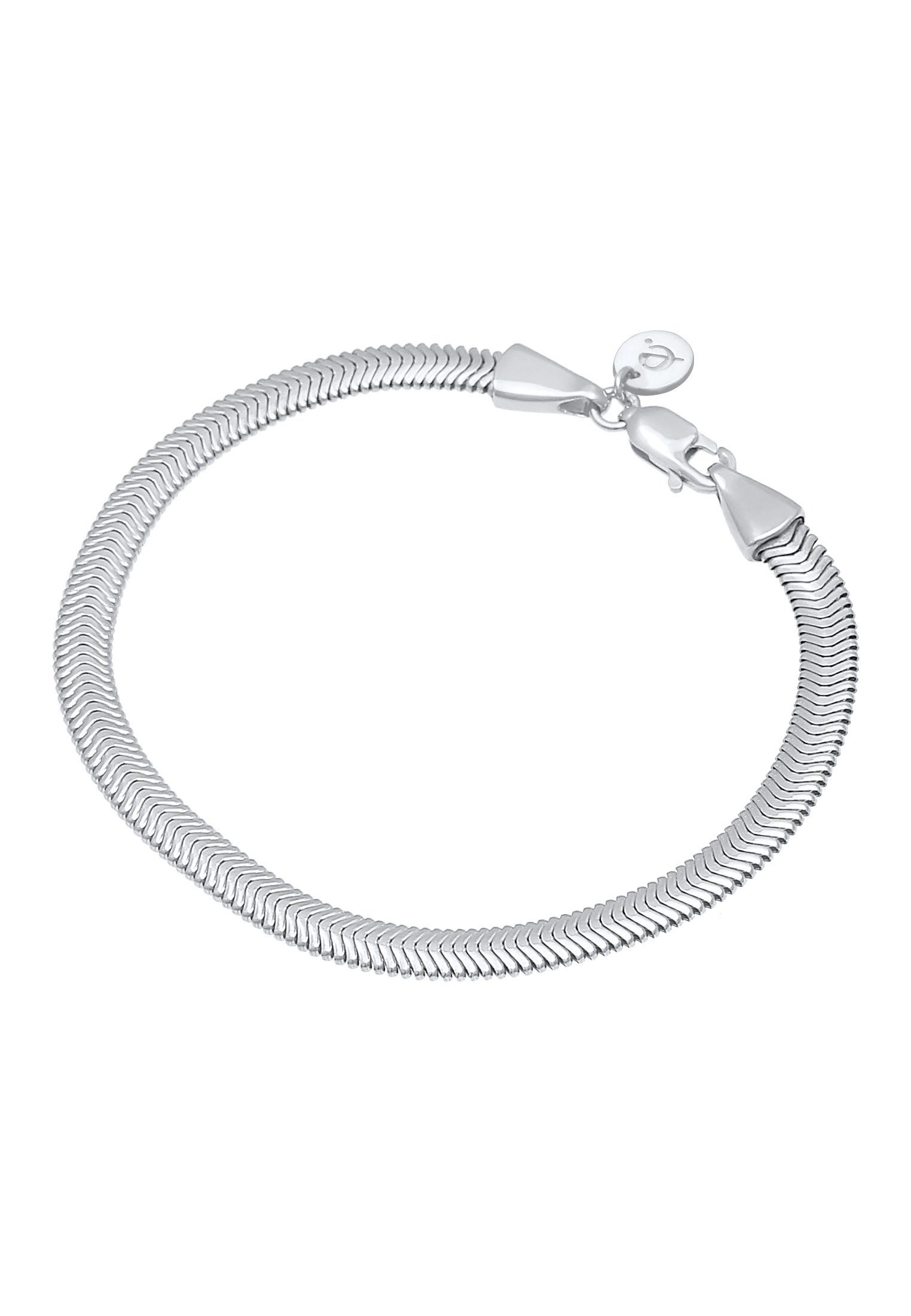 Armband Premium 925 Schlangenkette Elegant Silber Elli Flach