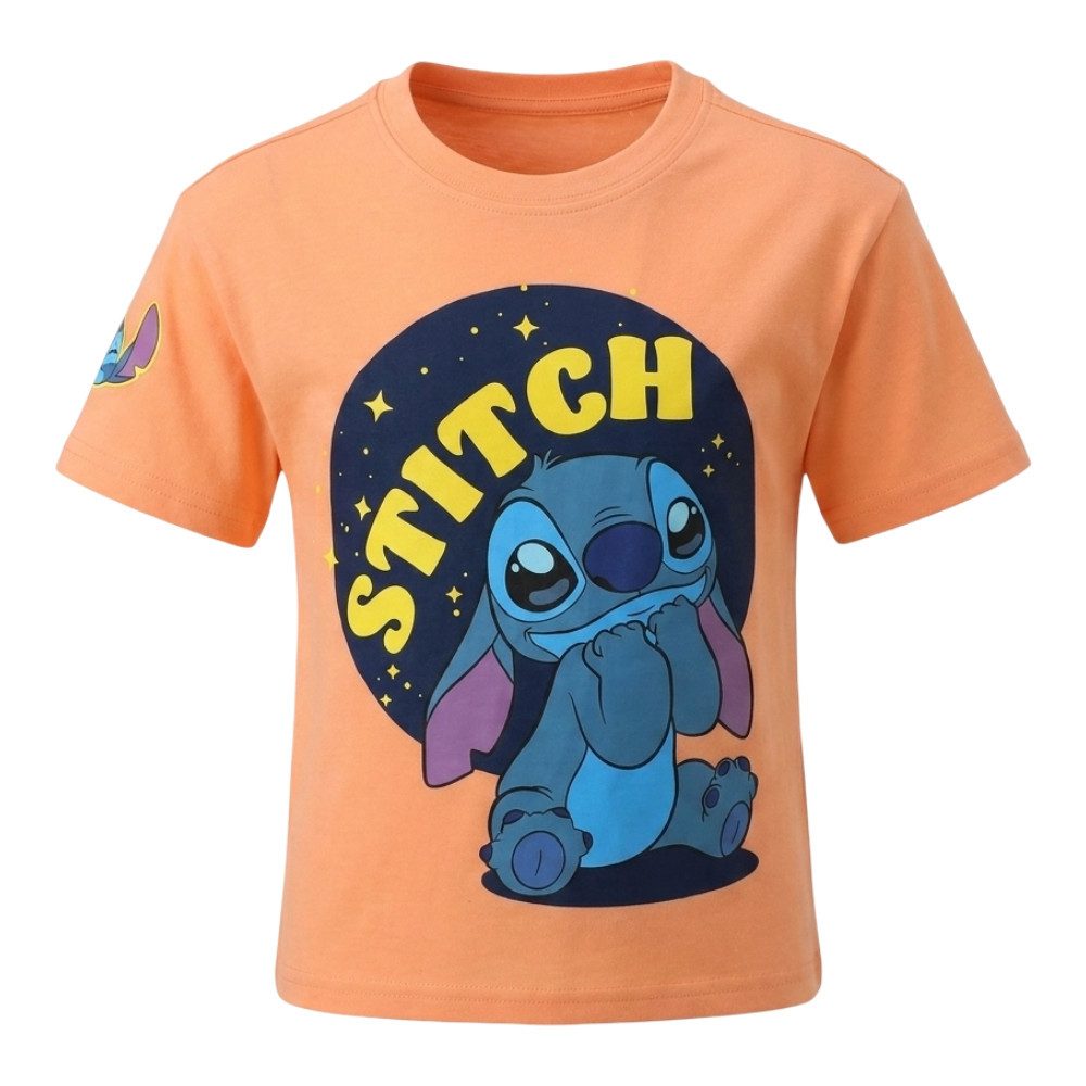 Print-Shirt Disney Stitch Kinder Jungen T-Shirt Kurzarm Shirt