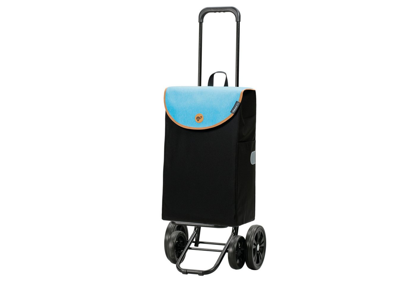 Andersen Einkaufstrolley Quattro Shopper Lova blau, klappbar, höhenverstellbar, belastbar bis 50kg, wasserabweisend