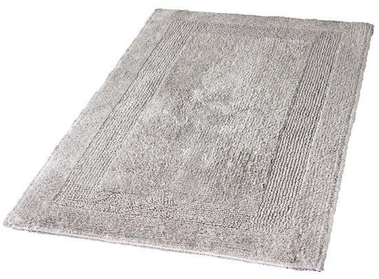 Kleine Wolke Badematte Arizona, Höhe 16 mm, beidseitig nutzbar, fußbodenheizungsgeeignet, Baumwolle, rechteckig, Badteppich, Uni Farben, mit Bordüre