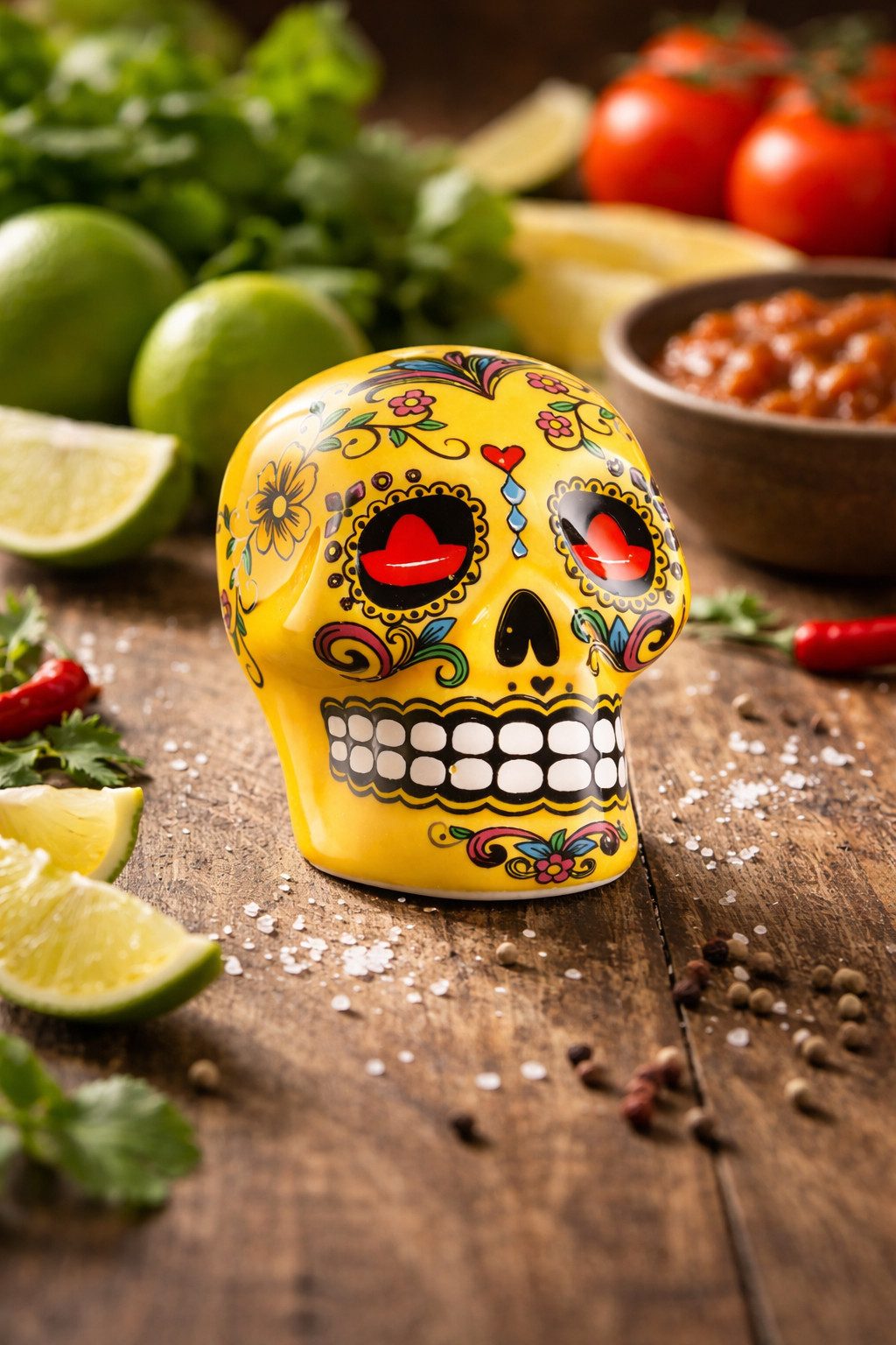 Sierra Tequila Salz- / Pfefferstreuer Sierra Tequila Salz- & Zimtstreuer Skull Gelb