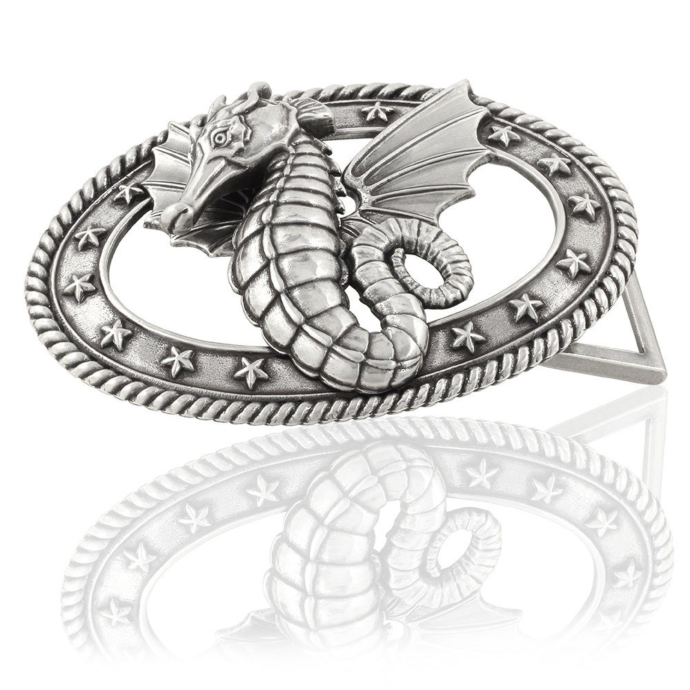 Gürtelschnalle 40mm Metall Silber - Buckle Ocean - 321807520020
