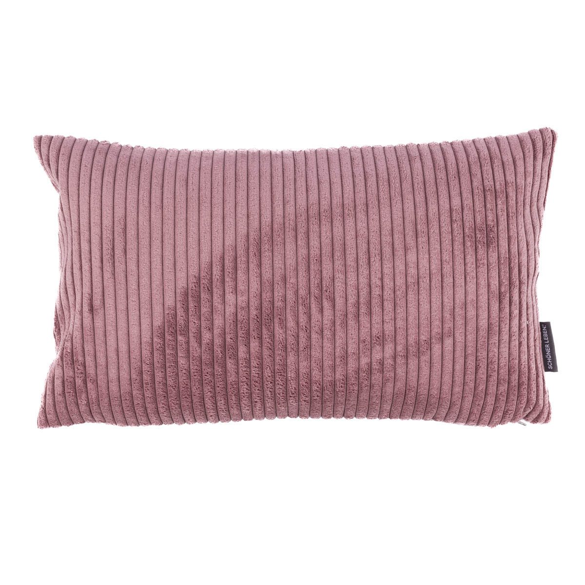 SCHÖNER LEBEN. Fellkissen Kissenhülle Breitcord Baby Rib mauve div. Größen, made in Germany,handmade,wasserabweisend,pflegeleicht