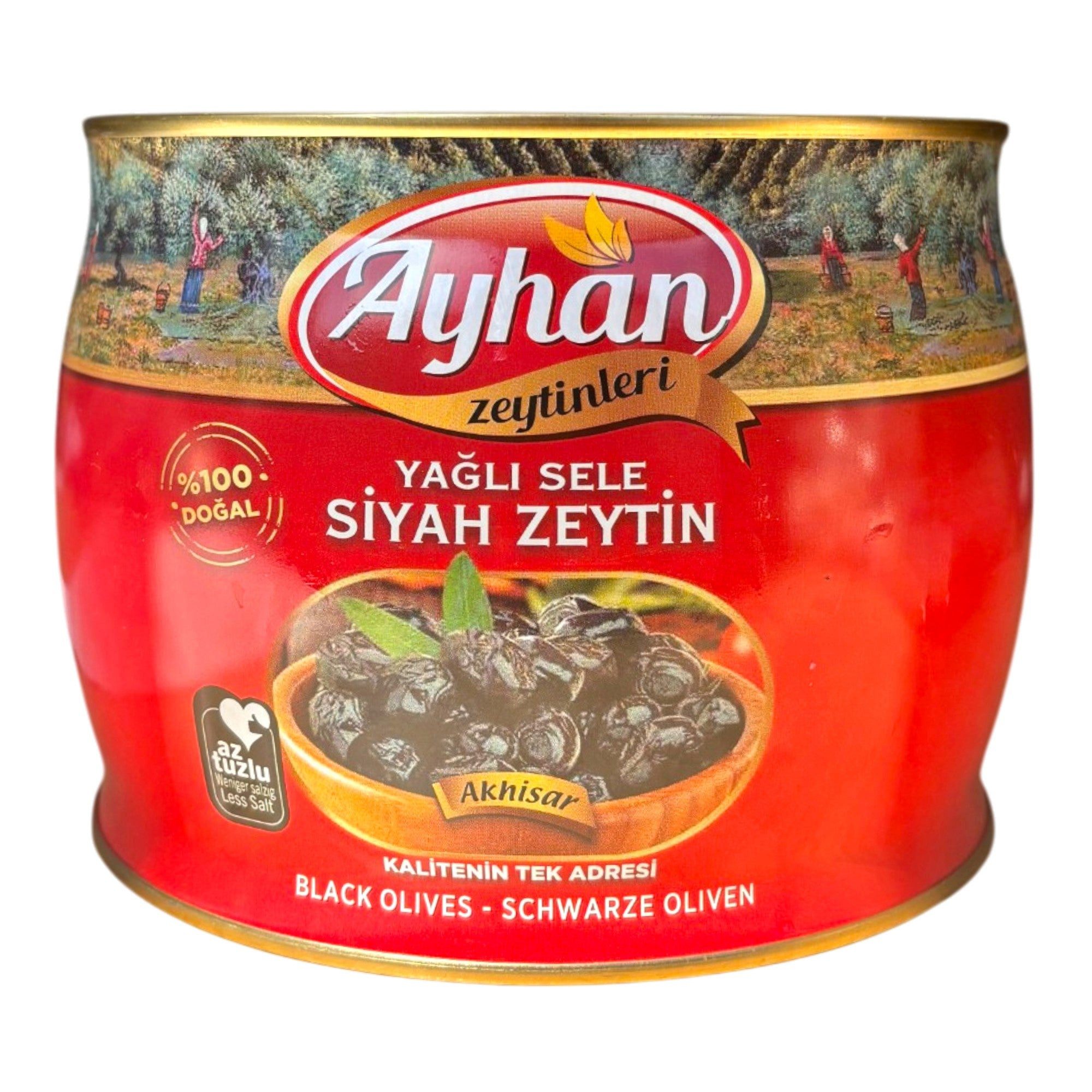 Öz Natur Antipasti, Schwarze Oliven Large (Manisa Akhisar) 1400g