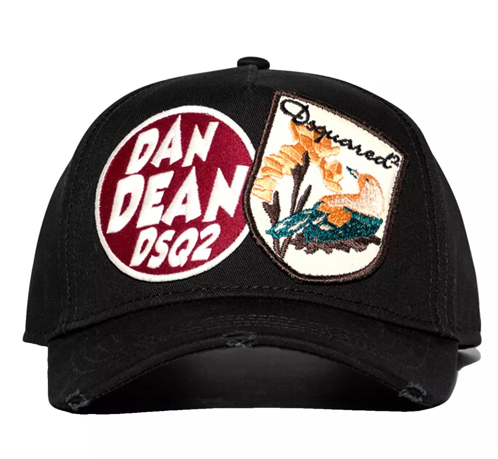 Dsquared2 Baseball Cap Basebalkappe Bird Twins of Canada Kappe Cap Verstellbarer Riemen, Bestickte Patches