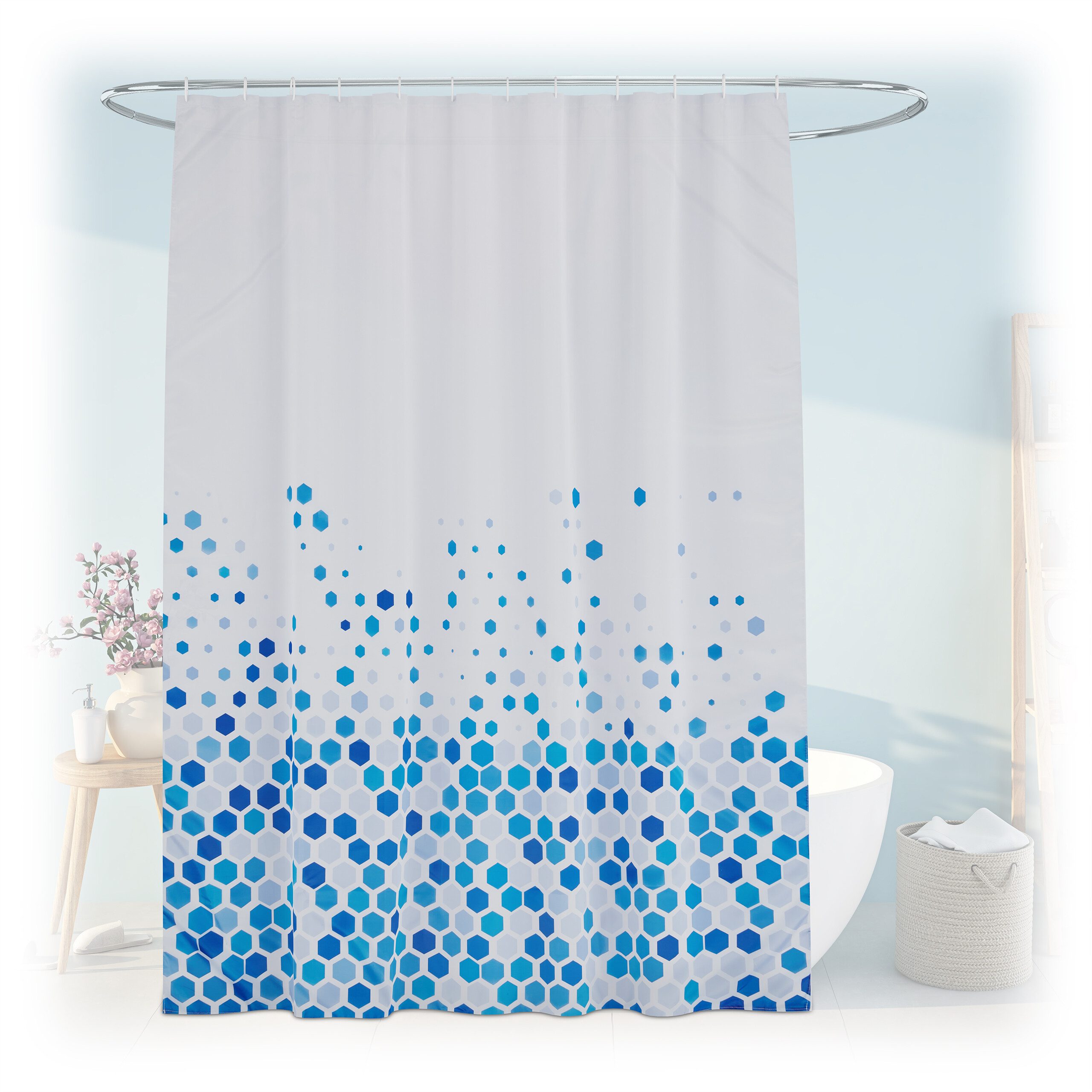 relaxdays Duschvorhang 180x200 cm mit Motiv günstig online kaufen