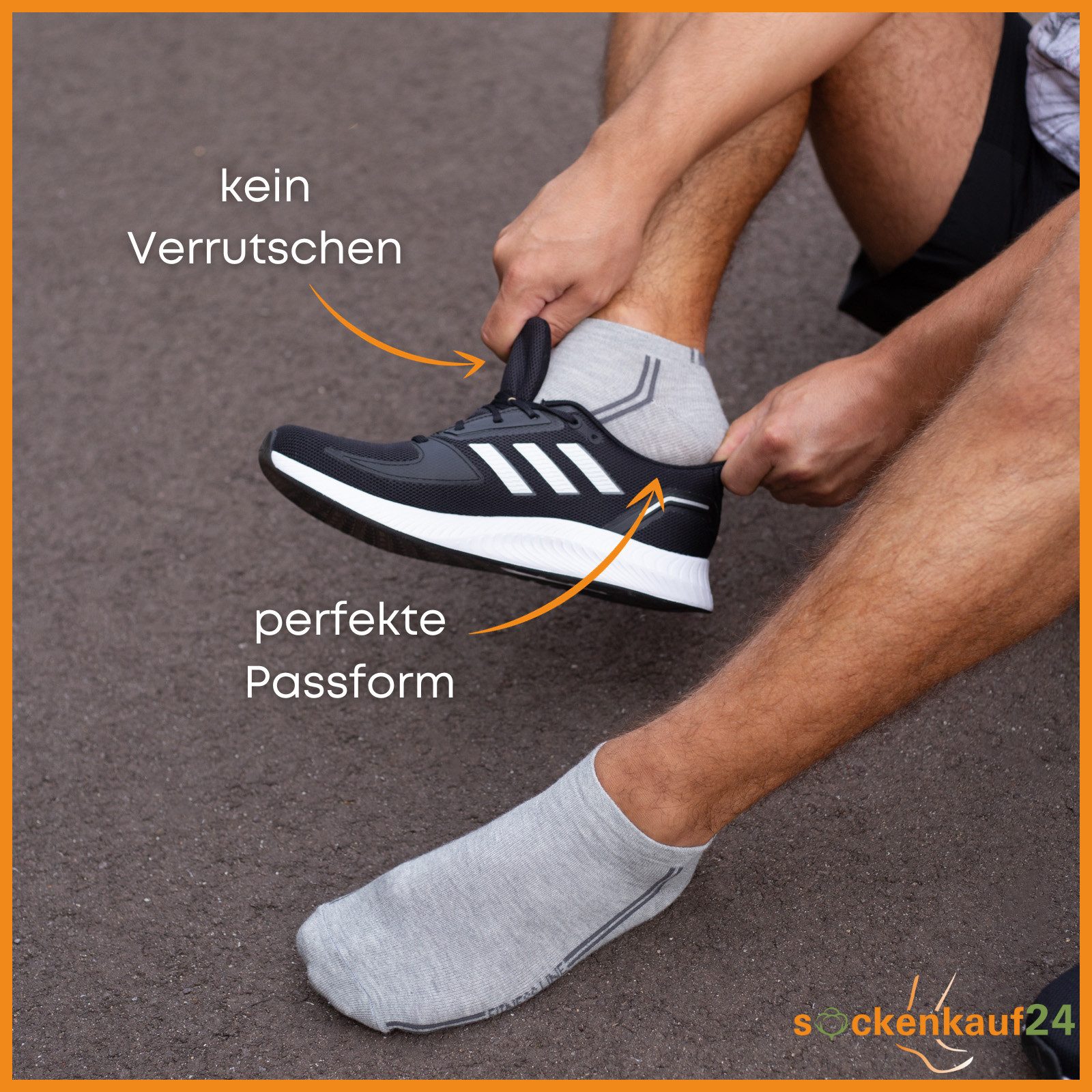 sockenkauf24 Sneakersocken 8, 12 oder 20 Paar Sneaker Socken SPORT (8-Paar) Socken Damen & Herren Sportsocken - WP