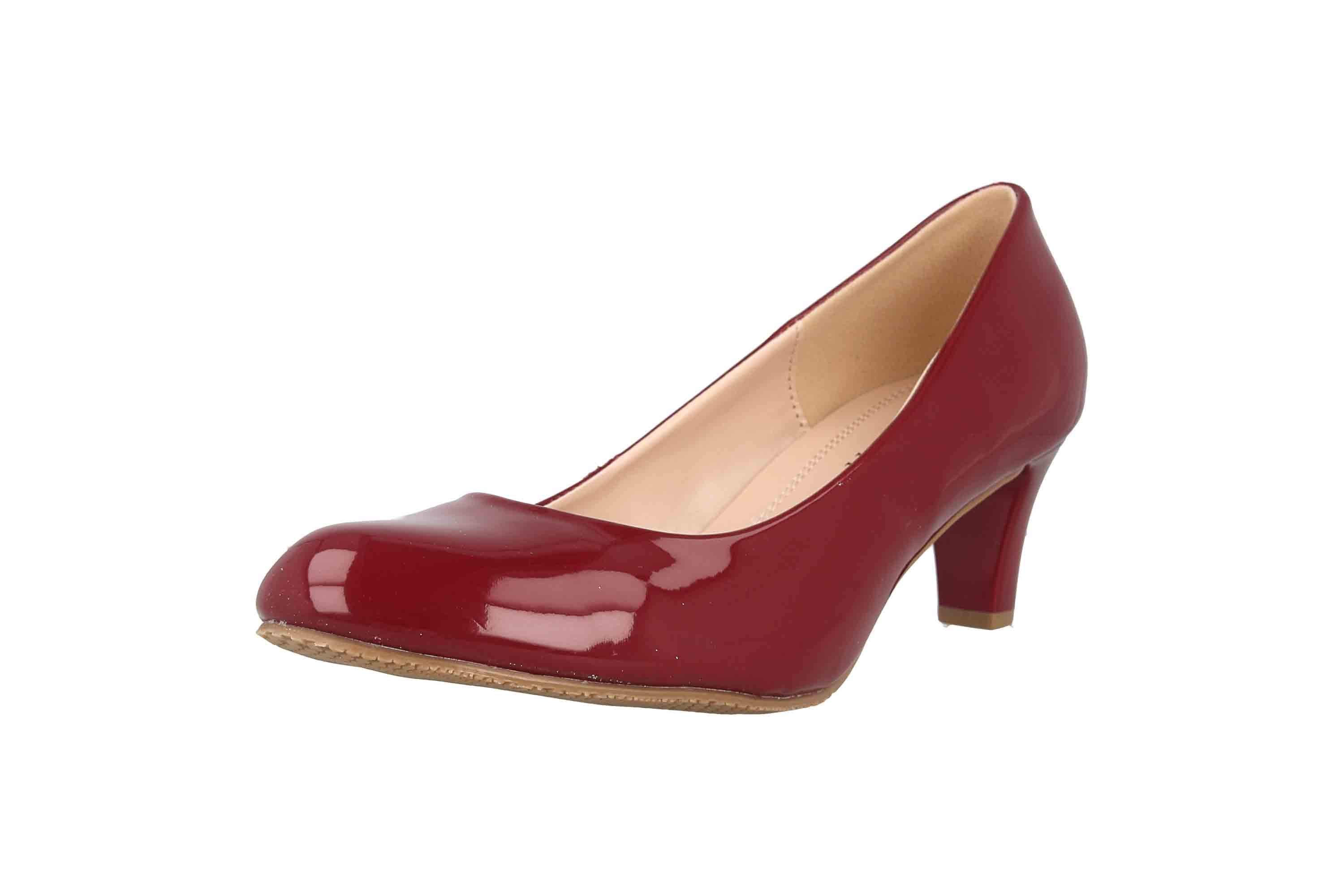 LadyPepp 2GY0211501 Burgundy Patent Pumps