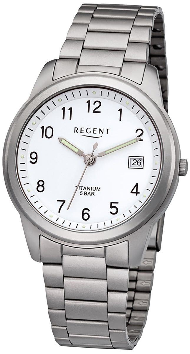 Quarzuhr Regent Herren Uhr F-208 Metall Quarzwerk