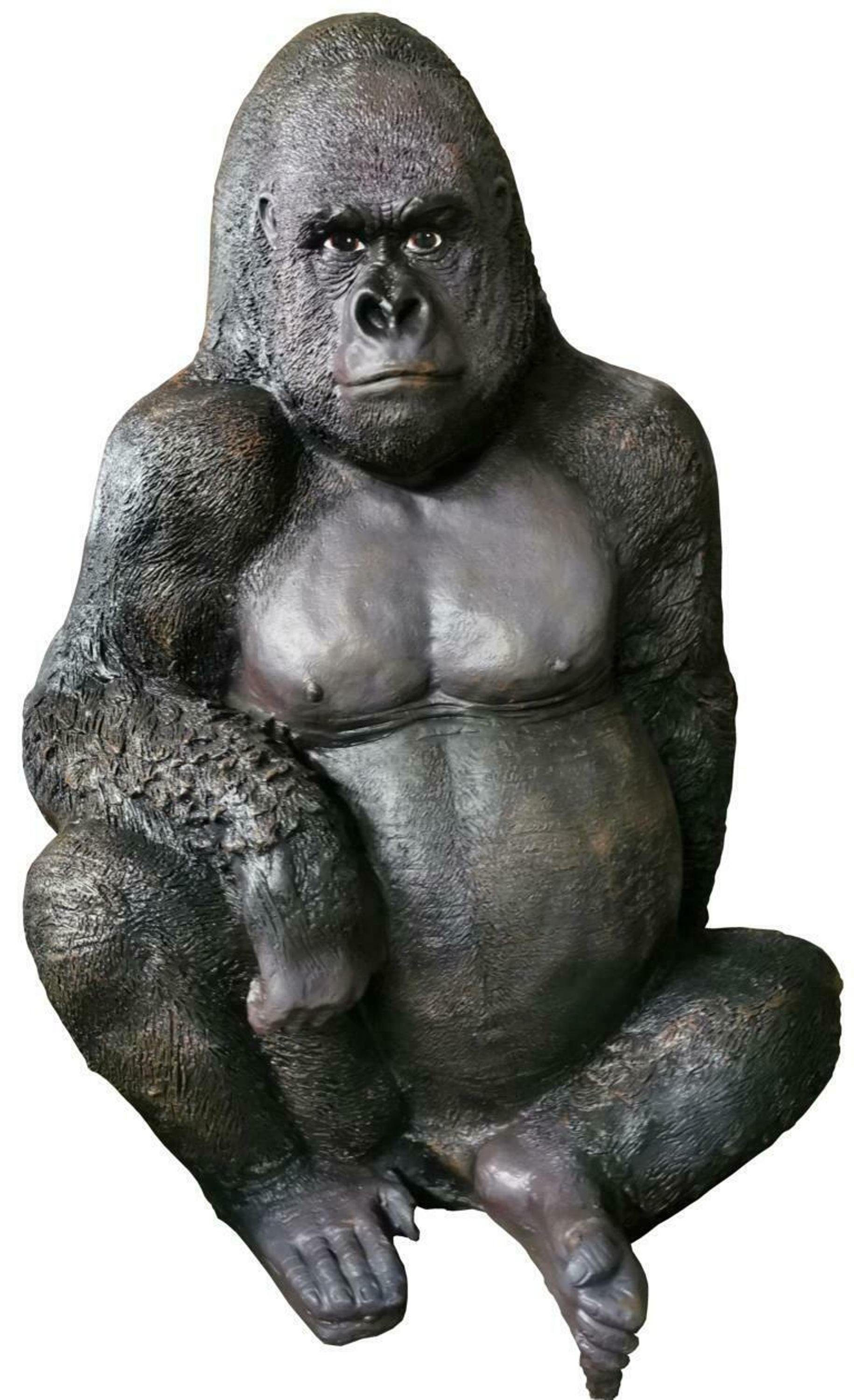 Figur Gorilla Figuren Moderne Statuen Gartenfigur, Deko Neu JVmoebel Garten Statue
